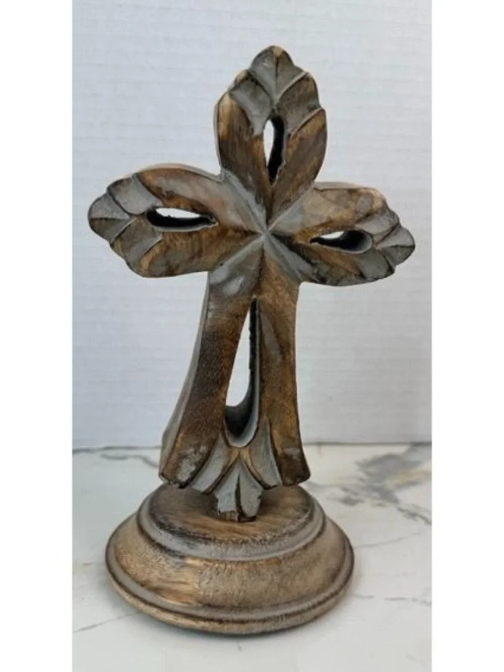 Rustic table top wooden cross, decor, spiritual, religious, rustic